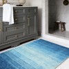 Wonnitar Modern Ombre Area Rug 3x5, Washable Light Blue Entry