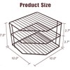 JBESUHI Corner Shelf Organizer - Countertop & Cabinet Organizer -