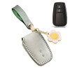 ontto Leather Car Key fob Cover case fit for Toyota