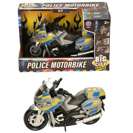 Atoz Big City Rescue Police Motorbike Toy with Engine Sound and Flashing Lights, 3+ Years