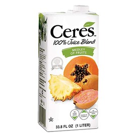 Ceres 100% All Natural Pure Fruit Juice Blend, Medley of Fruits - Gluten Free, Rich in Vitamin C, No Added Sugar or Preservatives, Cholesterol Free - 33.8 FL OZ (33.8 FL OZ Pack of 1)