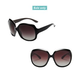 $ole only UV400 Sole-Only Sunglasses, Small Face Effect, Large, Eyewear for Driving, Backlight, Sunglasses Case, Fashionable, Stylish, Black, Brown, Men's, Women's, Unisex, black (brown lens)