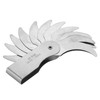 Stainless Steel Radius Fillet Gauge External Internal Concave Convex Measuring