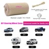 Ziciner Genuine Leather Steering Wheel Cover, Stitch on Wrap, Breathable