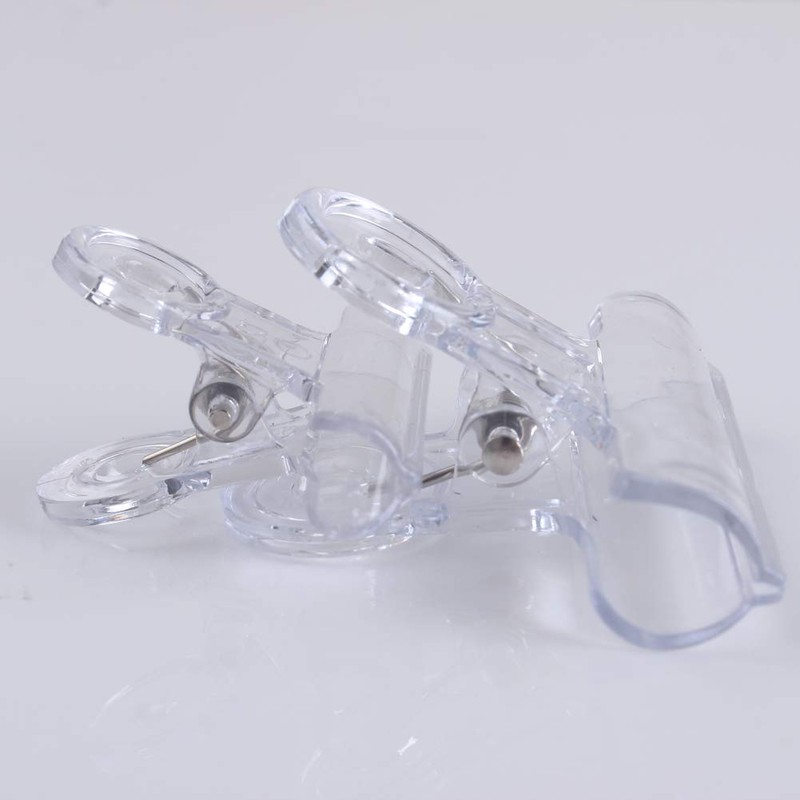 Z ZICOME 30 Pack Plastic Clear Clips Clamps, 1-1/2 Inch