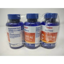Meijer Immune Health C Antioxidant Essential Nutrient 1,000mg 300 Caplets