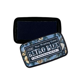 Sgphrzlt Washable Stamp Pads, Craft Ink Pads for Rubber Stamps, Finger Embossing Pigment Ink Pads for Stamping, Perfect for Scrapbook Card Making & DIY Projects, Blue