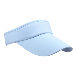 Buzz Selection CAP215 Visor, Sun Visor, Cap, Hat, Simple, Brim Length, Plain, Sun Shade, blue (sky blue)