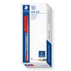 STAEDTLER Stick 430 M-2 Ballpoint Pen Medium - Red (Box