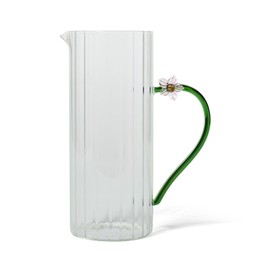 Sur La Table Floral Stem Pitcher, Green