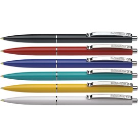 Schneider Schneider 3080 K 15 Druckkugelschreiber (dokumentenechte Mine - Strichstärke M, Schreibfarbe: blau) 50 Stück sortiert