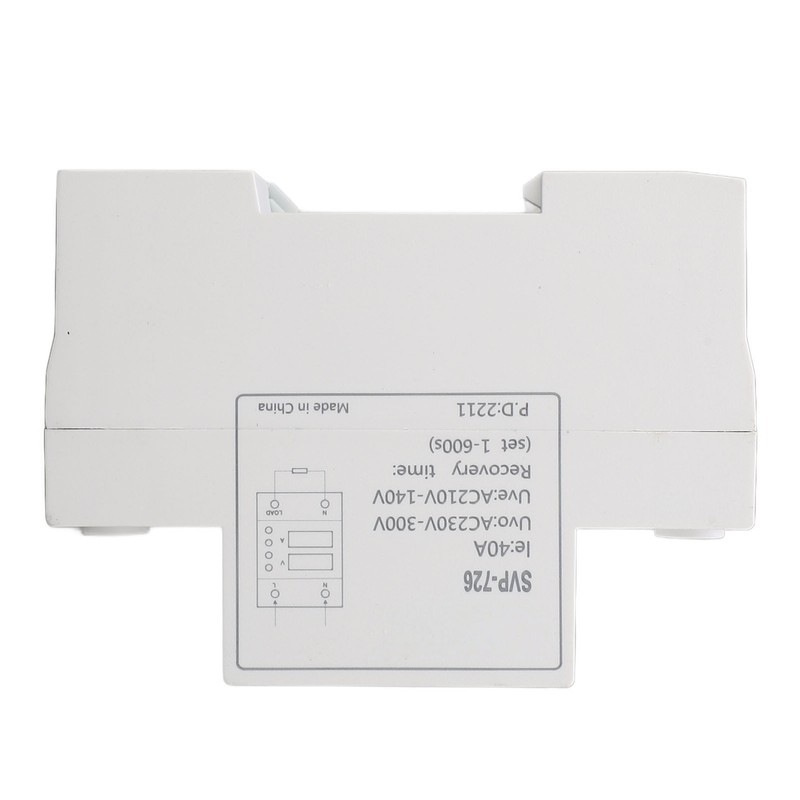 AC220V Over Under Voltage Protector Self Recovery Adjustable Home Leakage