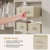 ENUMAIL Collapsible Fabric Storage Boxes,Linen Fabric Cube Organizer Baskets,Storage Bins