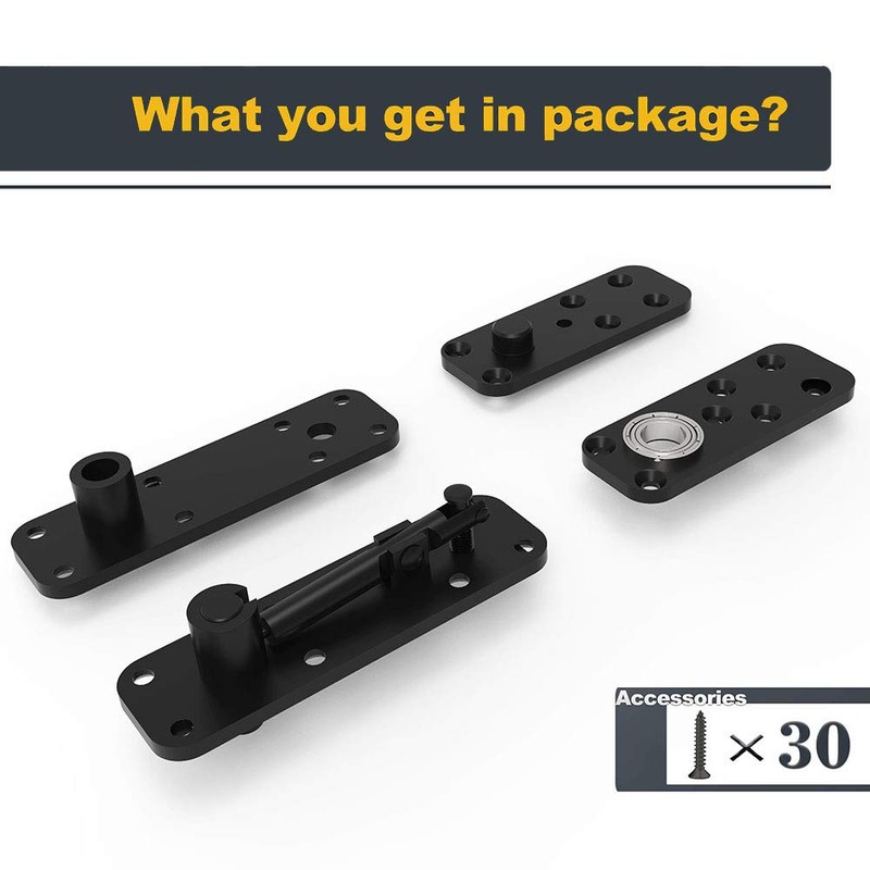 FRMSAET Heavy Duty Stainless Steel Hidden Door Pivot Hinge System