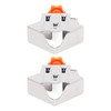 2Pcs Right Angle Clip Stainless Steel Mouth Closed 90 Degree