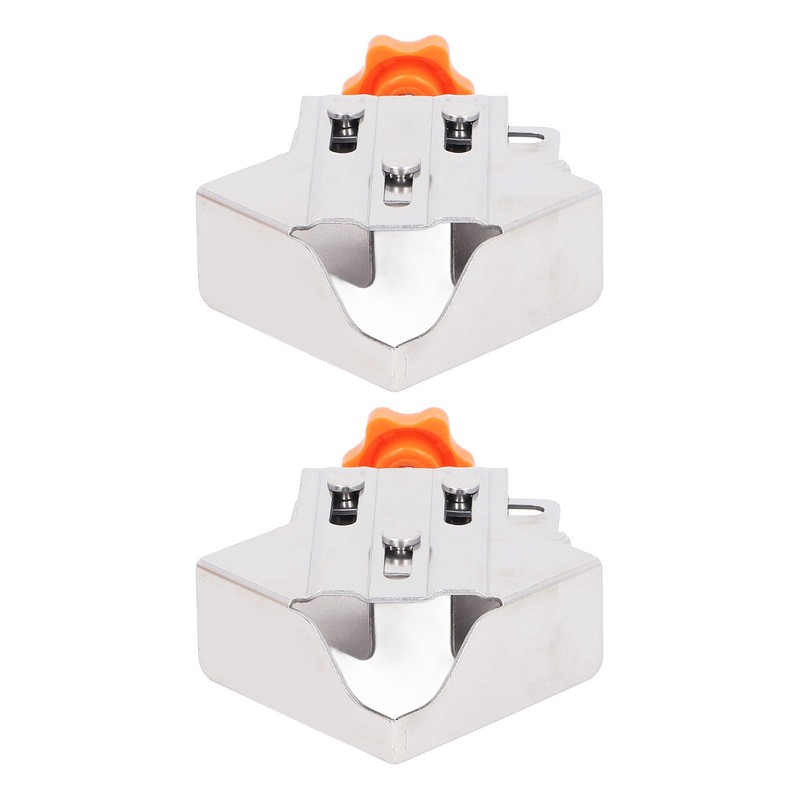2Pcs Right Angle Clip Stainless Steel Mouth Closed 90 Degree