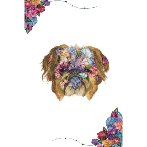 Floral Design Affenpinscher Notebook, Affenpinscher Notebook/Journal: Ideal Affenpinscher Gift for