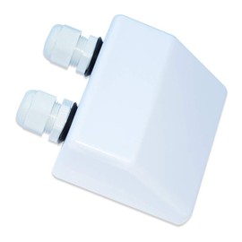 XINPUGUANG Weatherproof ABS Solar Double Cable Entry Gland for All Cable Types 2mm² to 6mm² for Solar Project on Rv, Campervan, Boat (White)