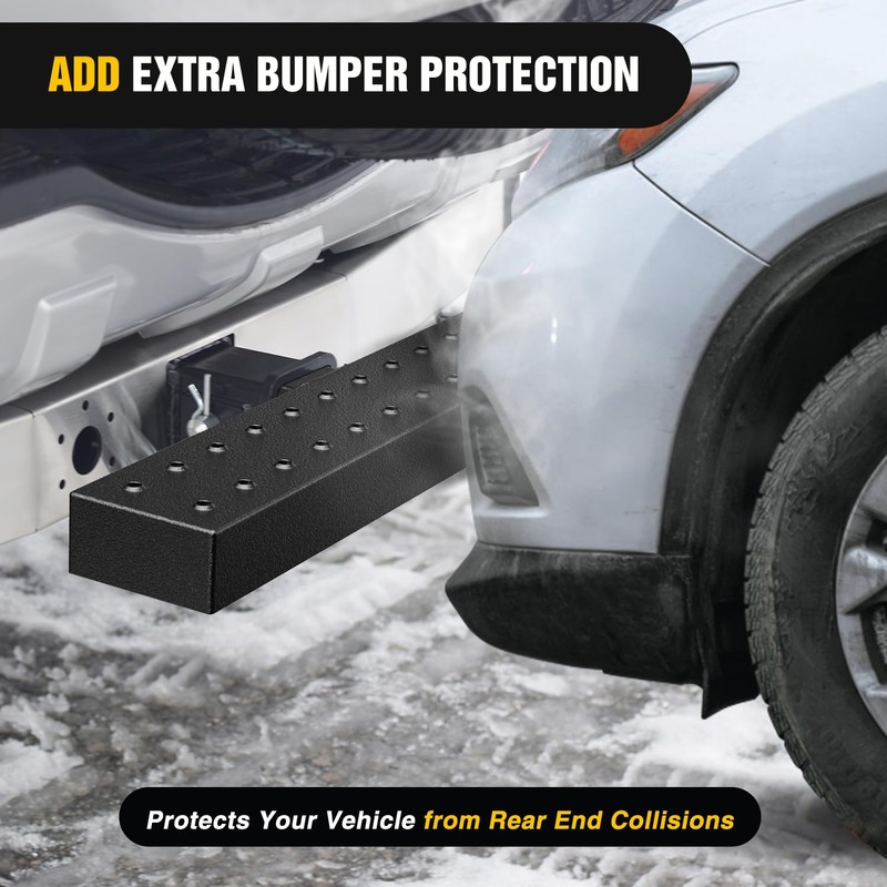 Nilight Hitch Step with 2" Hitch Receiver Rear Bumper Guard