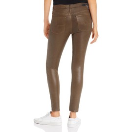 AG Jeans Women's Farrah Leatherette High-Rise Skinny Fit Ankle Pant, Vintage LTT Light Rich Crimson, 30