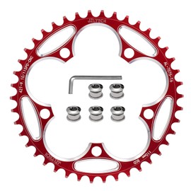 JZLTECH 110 BCD Bike Chainring: 36T 38T 40T 42T 44T 46T 48T 50T 52T 54T 56T 58T Round Narrow Wide Chainring, Single Bicycle Chain Ring for 8 9 10 11 12 Speed Road Bike