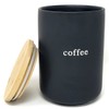 Signature Housewares COFFEE canister with Lid, Black
