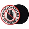 Service Dog Don't Pet Working Vests/Harnesses Emblem Embroidered Fastener Hook