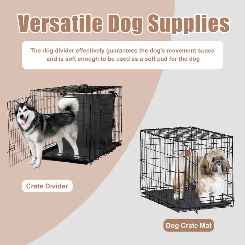 Soft Dog Crate Divider Panel for 48" Crate, Durable Thick