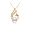 AINUOSHI Pearl Necklace with Pendant Pearl Jewellery for Women Mum