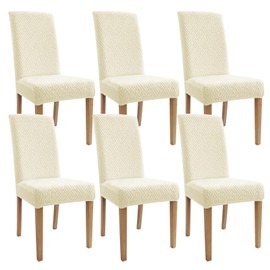 Promindflyplka Chair Covers, Dining Room Chair Covers, Anti-cat Scratch, Washable, Regular Size, Chair Covers 6 Pack, for Kitchen, Hotel, Meeting
