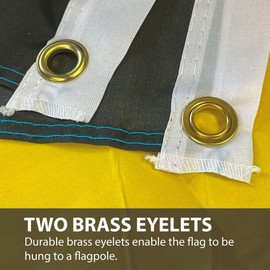 NWFlags Bahamas Flag 5ft x 3ft 75d Premium Polyester Suitable For Flagpoles | Strong Polyester 5x3 foot material Bahamian flag with Eyelets