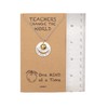 Quan Jewelry Teachers Gifts for Women Engraved Apple Pendant Necklace