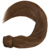 Lacer Chocolate Brown Ponytail Extension Wrap Around Human Hair with