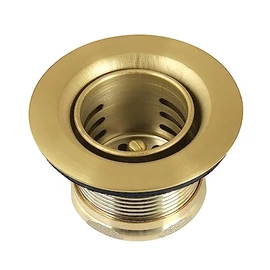Kingston Brass K451BBB Portland Stainless Steel Bar Sink Basket Strainer, Brushed Brass