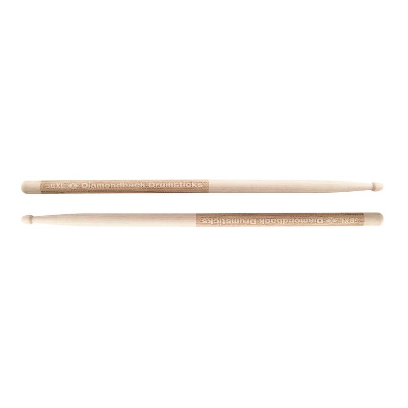 Diamondback Drumsticks Hickory Laser Engraved Drum Sticks (5BXL)