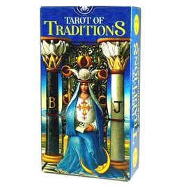 Tarot Cards, Weighted Edition, 78 Cards, Tarot Divination, Tarot of Traditions, Japanese Instruction Manual Included (English Language Not Guaranteed)