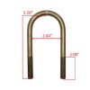 Rigid Hitch Trailer Spring U-Bolt for 3,500 Pound Trailer Axle