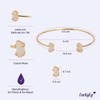 LuckyLy Pulseras Mujer con Piedras Naturales Cuarzo Rosa, Brazalete con