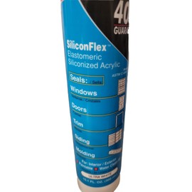 Lanco SiliconFlex Elastomeric Siliconized Acrylic Ultra WHITE Sealant 10oz