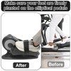 2pcs Ellipse Leg Exerciser Machine Pedal Straps, Traction Bands for