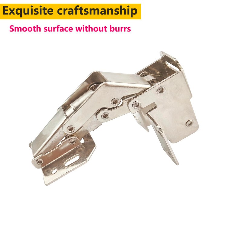 Qrity Cupboard Hinges - 2 Pack, 90 Degree Flap Hinges,