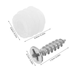 SEWACC 200pcs Cabinet Hinge Repair Screws and Dowel Inserts for Easy Installation of Kitchen and Bathroom Cabinets Furniture Repair
