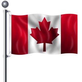 Canada Flag 3x5 Ft Large Flag of Canadian with 2 Brass Grommets 1st July Canada Day Flag Party Festival Procession Celebration Sport Activities Garden Home Remembrance Day Decoration 90 X 150cm
