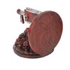 Furious Dragon Slayer Bookends Set for Practical Book Decoration, Resin