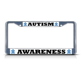 Fastasticdeals Autism Awareness License Plate Frame Tag Holder Cover