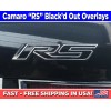 Avery Camaro RS Emblem Overlays, Vinyl Camaro RS Black-out Decals,