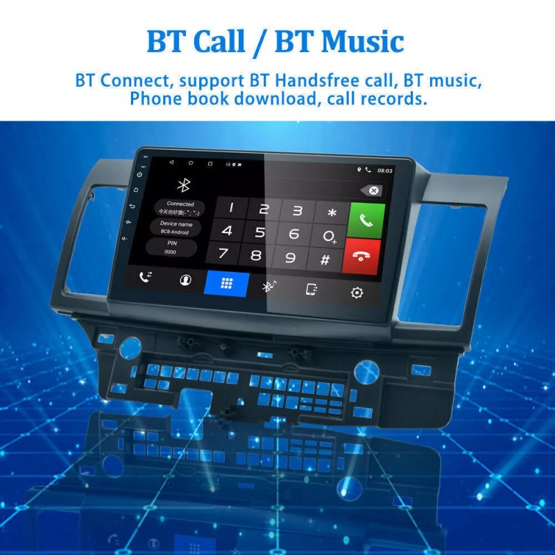 Unbranded 64G For Mitsubishi Lancer 2008-2015 Android 13 CarPlay Car