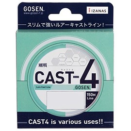 GOSEN GS41505 PE Line Cast 4 150m 0.5 No. 11 lb (5.0 kg) Coral Orange