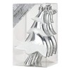 4 Pieces Plastic Tree 14.5 cm (Silver) PVC Shatterproof //