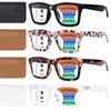 TRENVIE 4 Pack Progressive Multifocus Reading Glasses for Women Men,